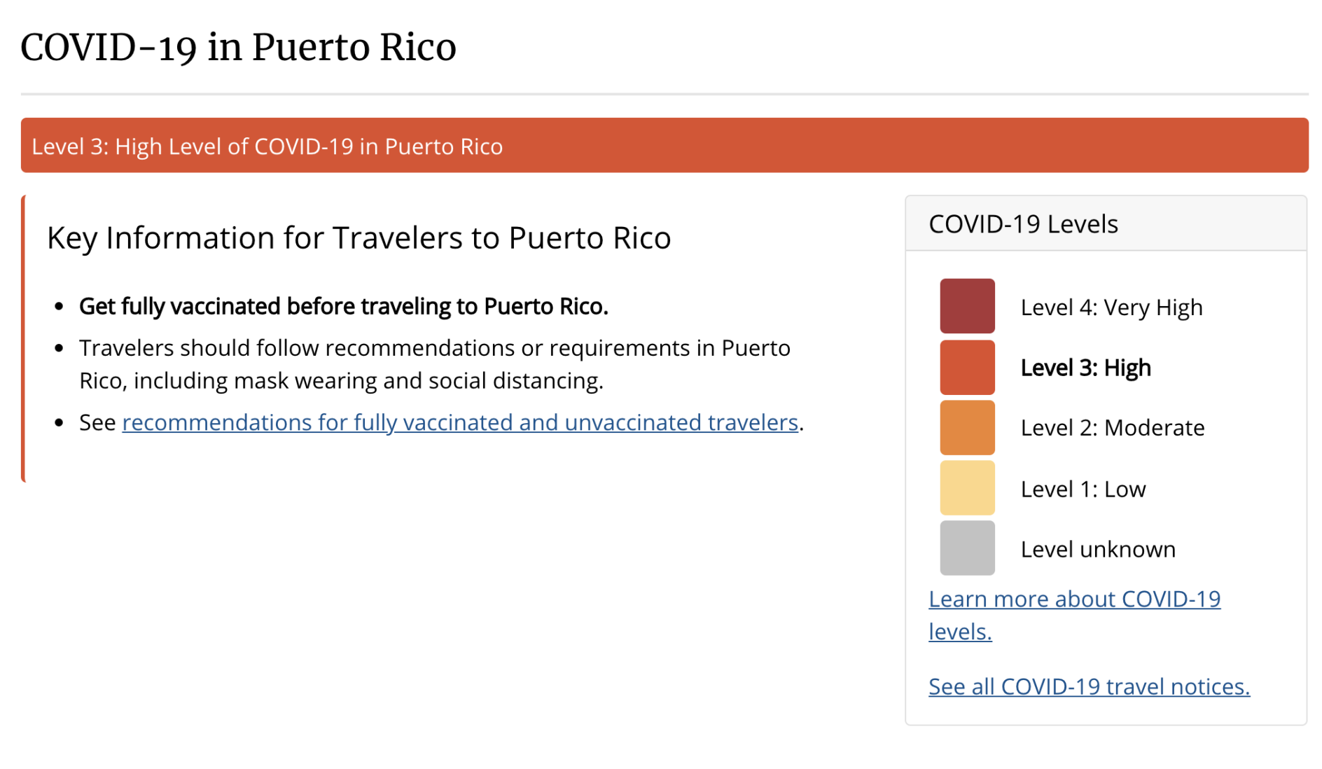 Alerta de los CDC